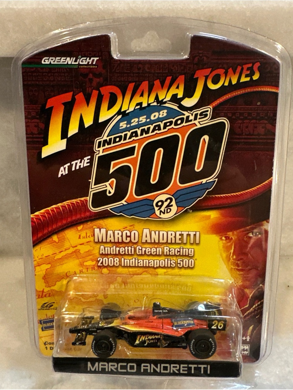 GreenLight Indiana Jones Marco Andretti 500 Collectible Die-Cast Racing Car 🏎️